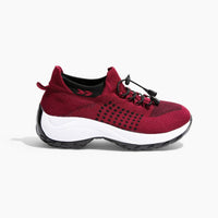 Herren Sportschuhe mit Atmungsaktivem Mesh-Obermaterial-Rot-35-Luzern Mode