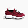 Herren Sportschuhe mit Atmungsaktivem Mesh-Obermaterial-Rot-35-Luzern Mode