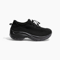 Herren Sportschuhe mit Atmungsaktivem Mesh-Obermaterial-Schwarz-35-Luzern Mode