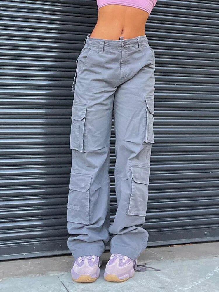 Damen Sommer Cargo-Hose mit Hohem Bund – Romy