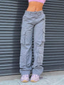 Damen Sommer Cargo-Hose mit Hohem Bund – Romy