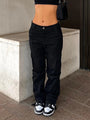 Damen Sommer Cargo-Hose mit Hohem Bund – Romy