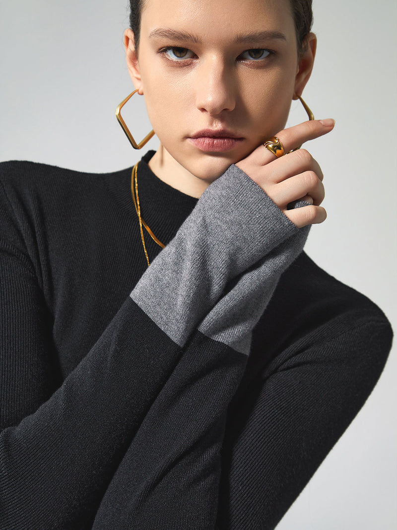 Damen Rollkragenpullover mit langen Ärmeln für Herbst/Winter-Luzern Mode