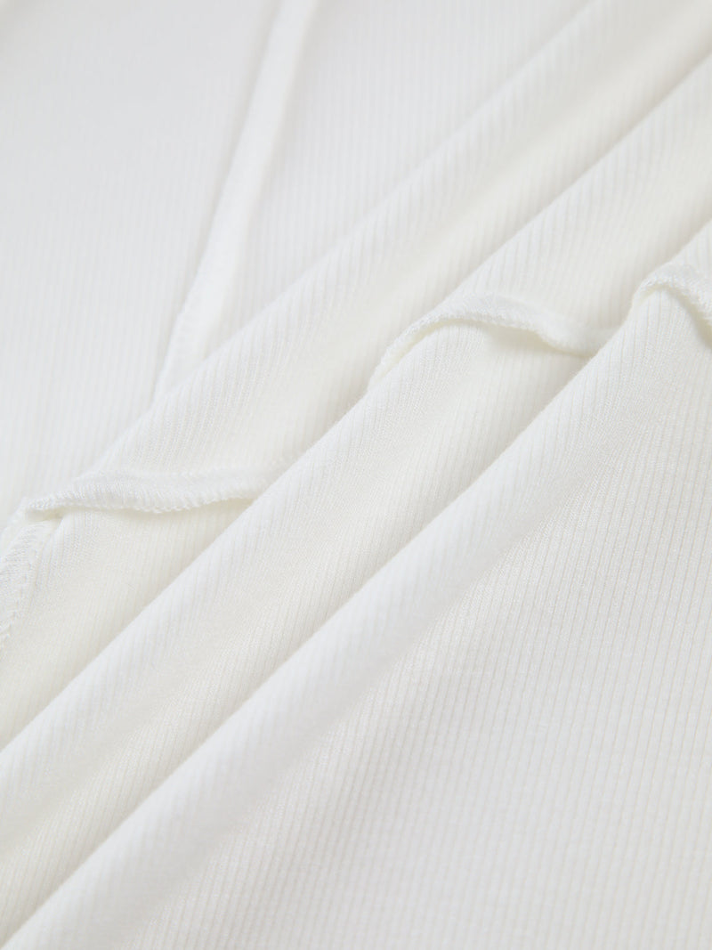 Damen Langarmshirt mit Rundhalsausschnitt und Faltenmuster-Luzern Mode