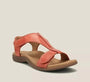 Damen Sandalen Komfort Casual Sommer Schuhe Bequem-Rot-35-Luzern Mode