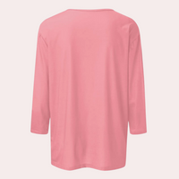 Damen Langarmshirt aus Baumwolle – Bequemes Basic Top-Luzern Mode