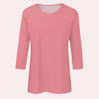 Damen Langarmshirt aus Baumwolle – Bequemes Basic Top-Luzern Mode