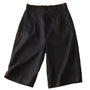 Shorts Damen | Leinen-Baumwolle | knielang | locker geschnitten | atmungsaktiv-Schwarz-S-Luzern Mode