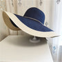Sommerhut Damen | UV Schutz | Breite Krempe | Leicht & Luftig | Für Strand & Reise-Marineblau-Einheitsgröße-Luzern Mode