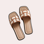 Herren Sandalen Sommer Rutschfest Bequem Quadratisch-Beige-35-Luzern Mode