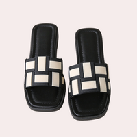 Herren Sandalen Sommer Rutschfest Bequem Quadratisch-Weiß-35-Luzern Mode
