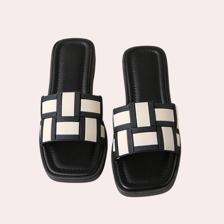 Herren Sandalen Sommer Rutschfest Bequem Quadratisch-Weiß-35-Luzern Mode