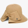 Damen Sonnenhut | Glockenform | Einheitsgröße | UV-Schutz | Einfarbig-Khaki-Luzern Mode
