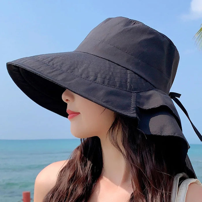 Damen Sonnenhut mit breiter Krempe und UV-Schutz – Celeste