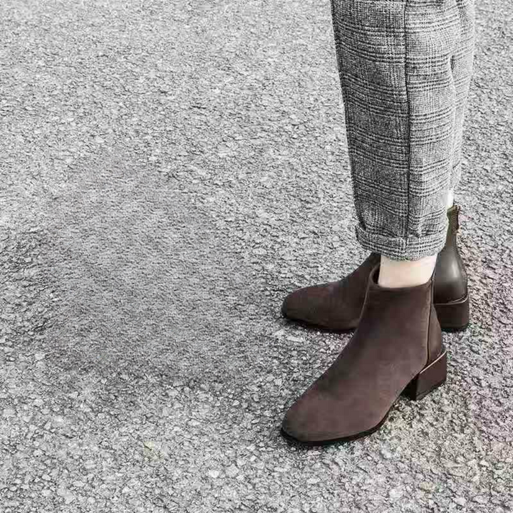 Damen Stiefeletten mit Blockabsatz für Herbst/Winter-Luzern Mode