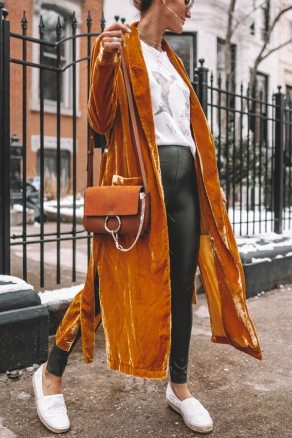 Damen Strickjacke Langarm Offene Front für Herbst Winter-Luzern Mode