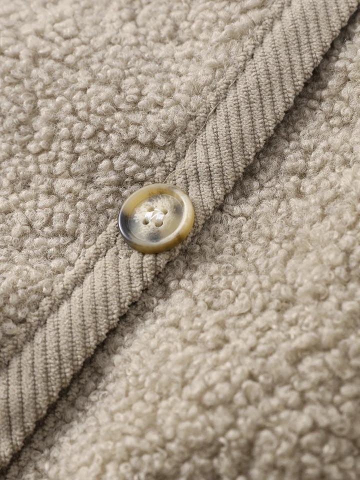 Damen Shearling Jacke - Modische Winterbekleidung Online-Luzern Mode