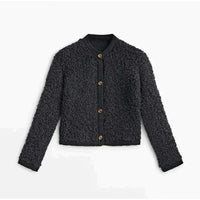 Damen Shearling Jacke - Modische Winterbekleidung Online-Schwarz-S-Luzern Mode