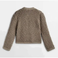 Damen Shearling Jacke - Modische Winterbekleidung Online-Luzern Mode