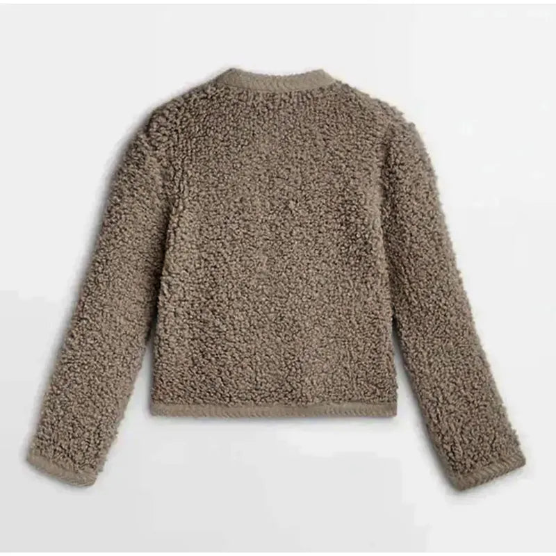 Damen Shearling Jacke - Modische Winterbekleidung Online-Luzern Mode