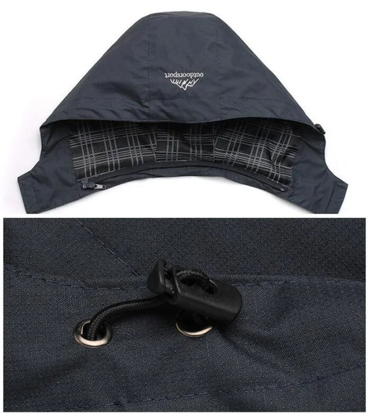 Wasserdichte Outdoor-Jacke für Herren mit Kapuze-Luzern Mode