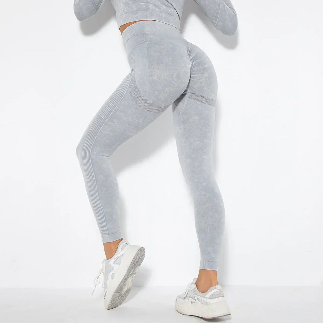 Nahtloses Damen Sport Set - Fitness Leggings und Top-Luzern Mode