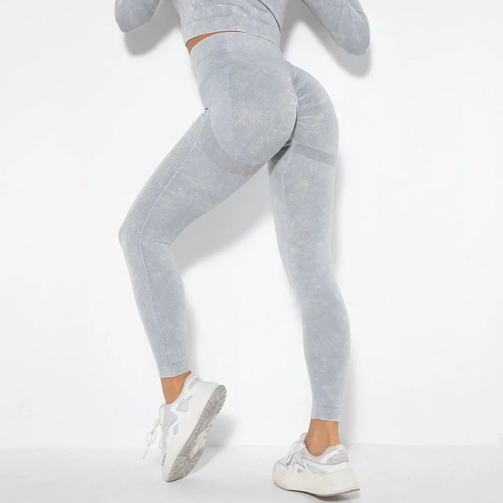 Nahtloses Damen Sport Set - Fitness Leggings und Top-Luzern Mode