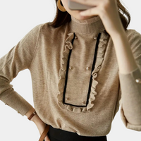 Rüschenpullover Damen - Eleganter Strickpullover Online Shop-Luzern Mode