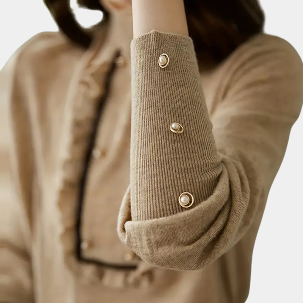 Rüschenpullover Damen - Eleganter Strickpullover Online Shop-Luzern Mode
