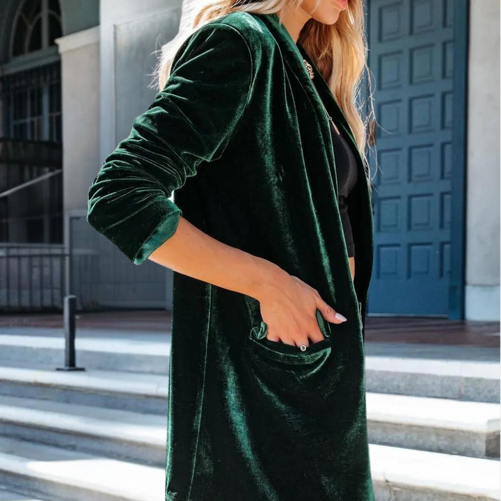 Damen Strickjacke Langarm Offene Front Casual Cardigan-Luzern Mode