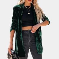 Damen Strickjacke Langarm Offene Front Casual Cardigan-Luzern Mode