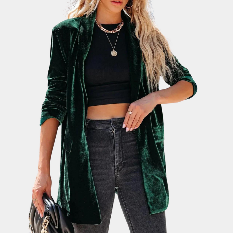 Damen Strickjacke Langarm Offene Front Casual Cardigan-Luzern Mode