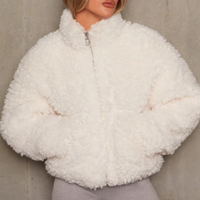 Damen Shearling Jacke - Modische Winterjacke für Frauen-Luzern Mode