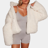 Damen Shearling Jacke - Modische Winterjacke für Frauen-Luzern Mode