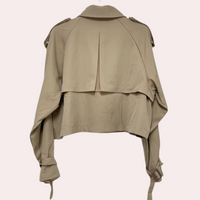 Damen Trenchcoat mit Gürtel - Eleganter Übergangsmantel-Luzern Mode
