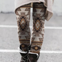 Aztekenmuster Leggings Damen - Bequeme Ethno-Mode-Khaki-XS-Luzern Mode