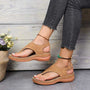 Modische Damen Sandalen - Bequeme Sommerschuhe kaufen-35-Beige-Luzern Mode