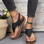 Modische Damen Sandalen - Bequeme Sommerschuhe kaufen-35-Zwart-Luzern Mode