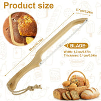 Brotmesser | Stilvoll Holz Langlebig Scharf Einzigartig Ergonomisch Vielseitig-Luzern Mode