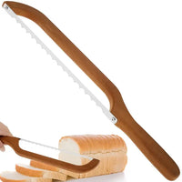 Brotmesser | Stilvoll Holz Langlebig Scharf Einzigartig Ergonomisch Vielseitig-Luzern Mode