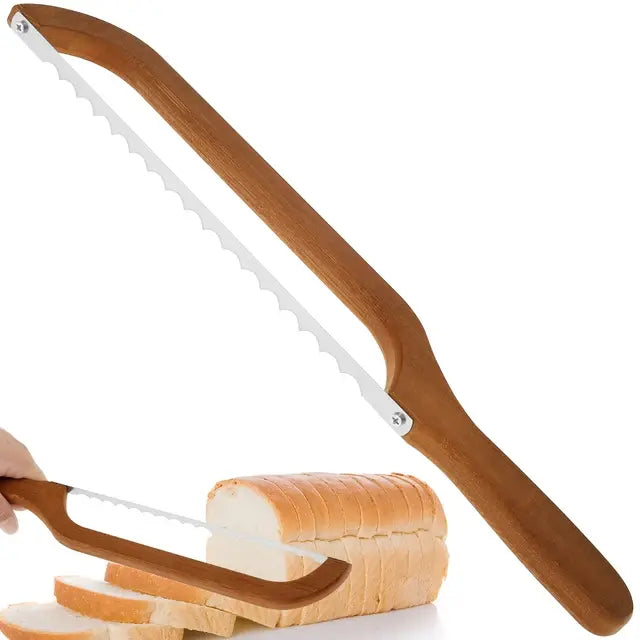 Brotmesser | Stilvoll Holz Langlebig Scharf Einzigartig Ergonomisch Vielseitig-Luzern Mode