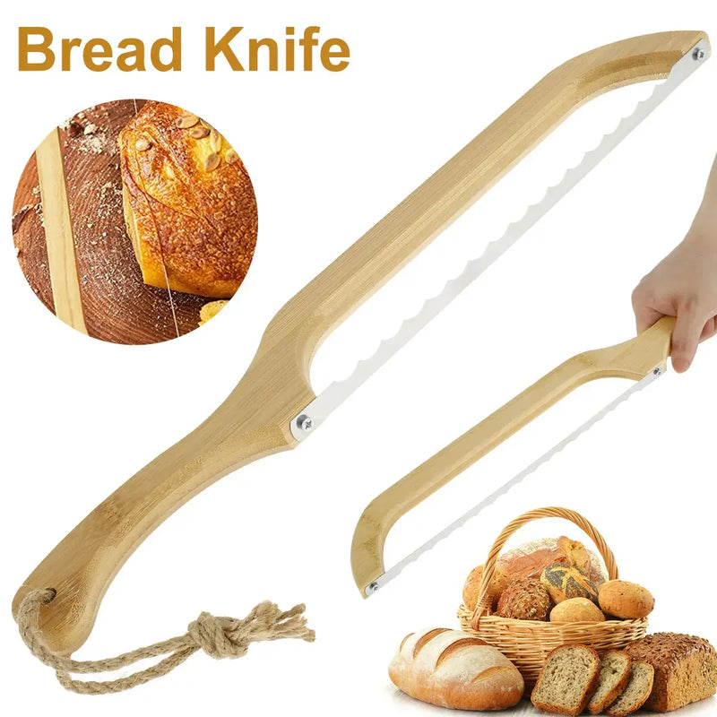 Brotmesser | Stilvoll Holz Langlebig Scharf Einzigartig Ergonomisch Vielseitig-Luzern Mode
