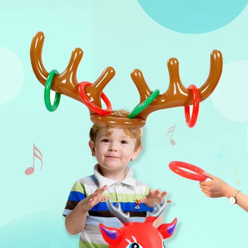 Weihnachts-Ringwurfspiel | Rentier Interaktiv Spaß Leicht Fröhlich-Luzern Mode