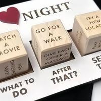 Würfelspiel | Date Night Vielseitig Kreativ Essen Filme Holz Langlebig-Luzern Mode