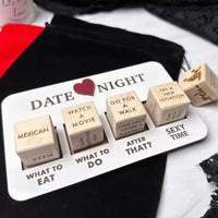 Würfelspiel | Date Night Vielseitig Kreativ Essen Filme Holz Langlebig-Luzern Mode