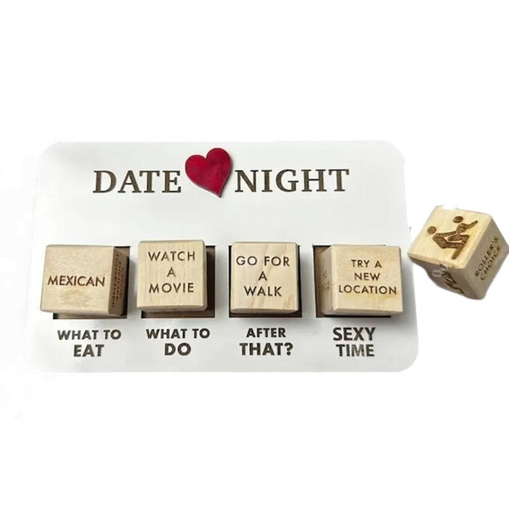 Würfelspiel | Date Night Vielseitig Kreativ Essen Filme Holz Langlebig-Luzern Mode