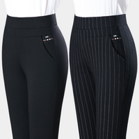 Damen Stretchhose mit Taschen - Bequeme Business-Leggings-Luzern Mode