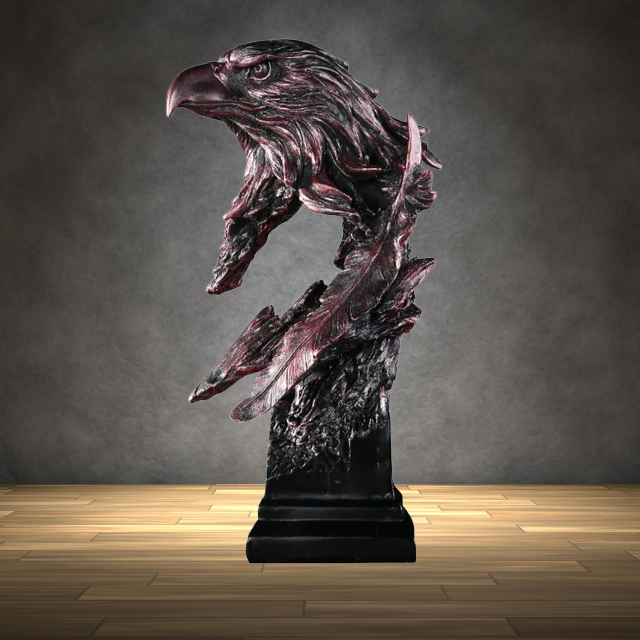 Adler Skulptur | Büste Langlebig Bronze Stilvoll Vielseitig Einzigartig-Adlerkopf-Luzern Mode