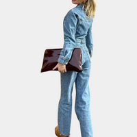 Damen Denim Jumpsuit - Modischer Einteiler für Alltag-Luzern Mode