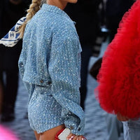 Paillettenbesetzte Damenjacke für festliche Anlässe-Luzern Mode